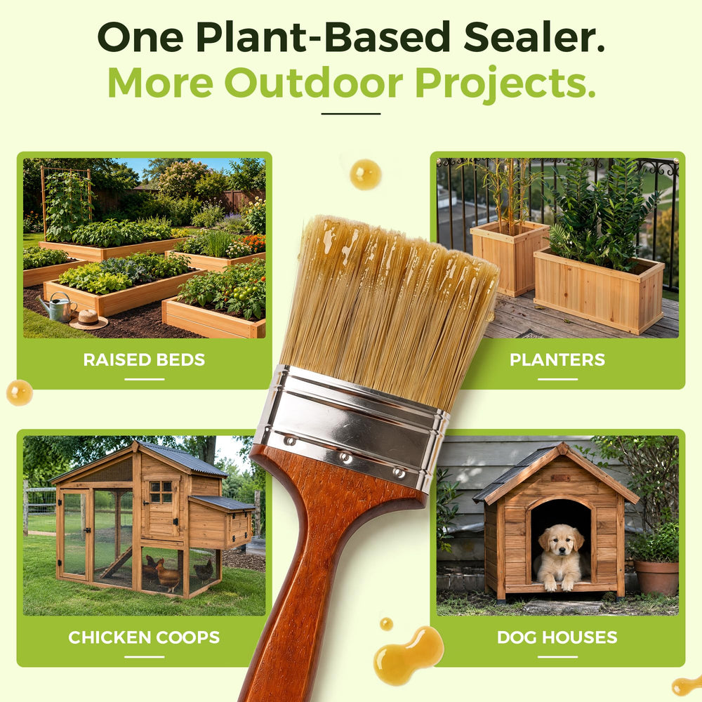 Seal It Green small container with brush ready for easy application