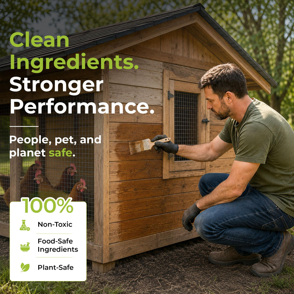 Seal It Green close-up of wood fibers soaking sealer to show deep penetration benefit