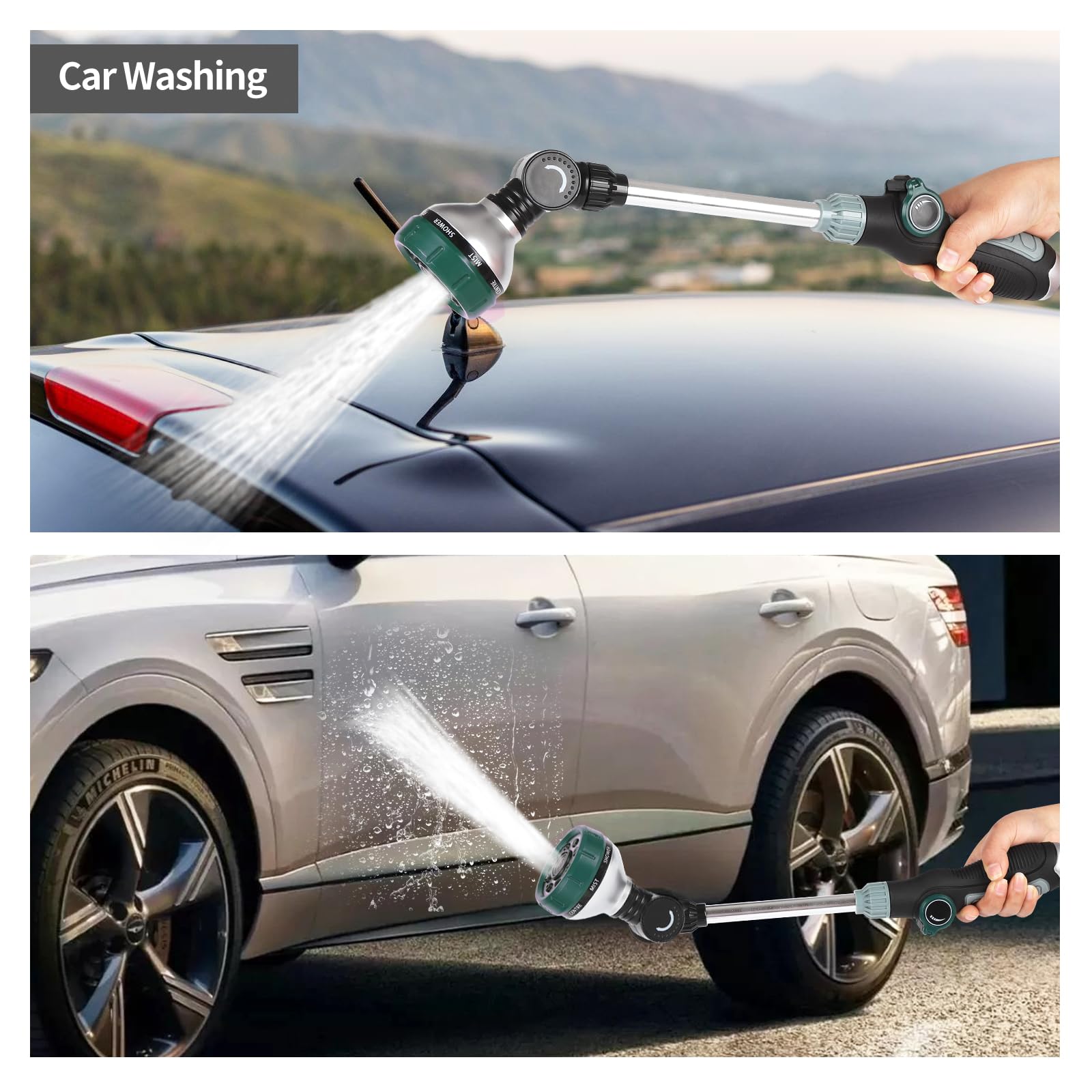 Seatern wand packaging with extra washers showing ready-to-use, leak-proof benefit
