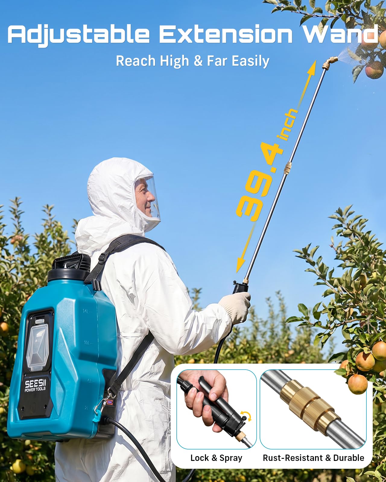 SEESII padded shoulder straps and breathable back support for comfortable carrying