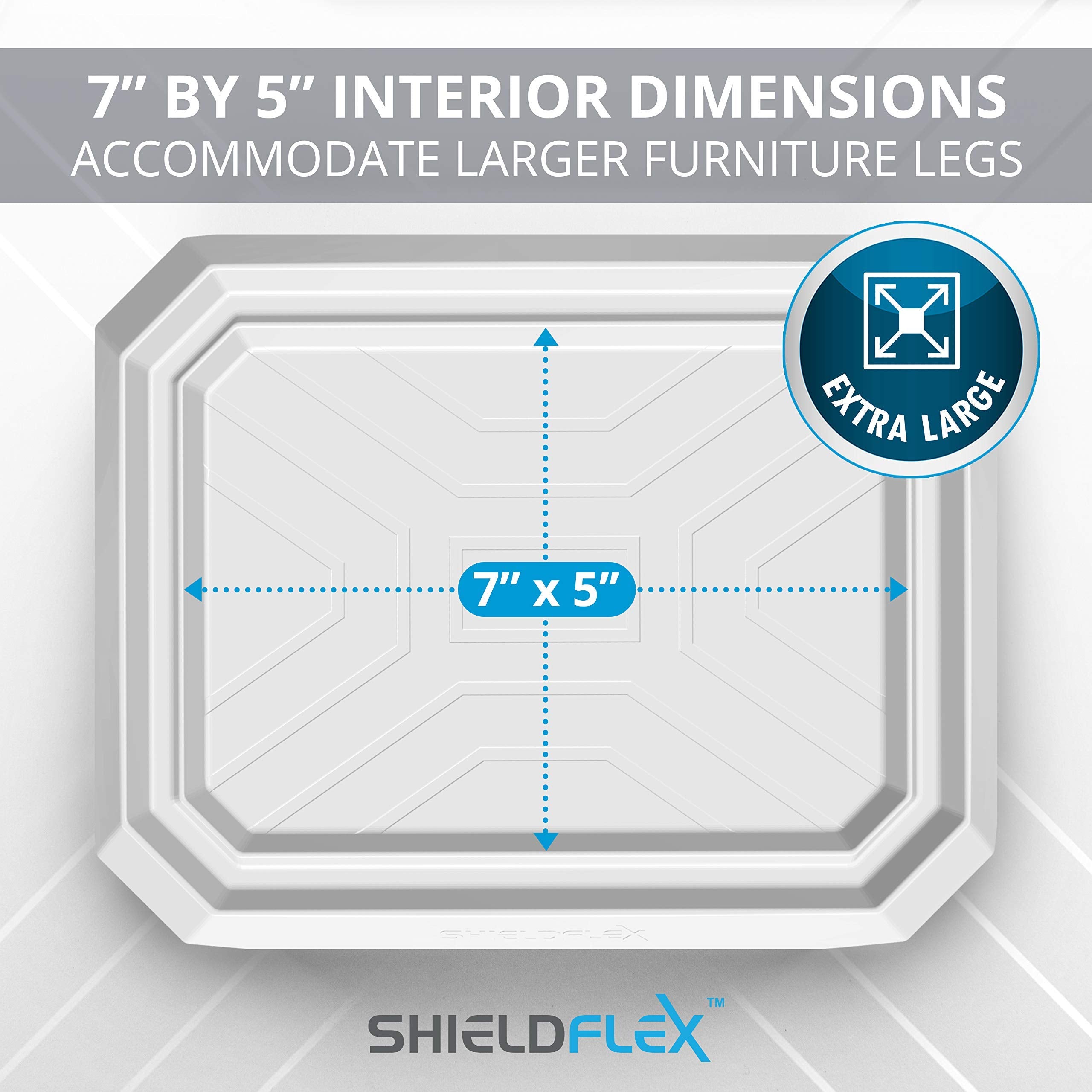 SHIELDFLEX under-view interior cup illustrating trapping action and easy inspection