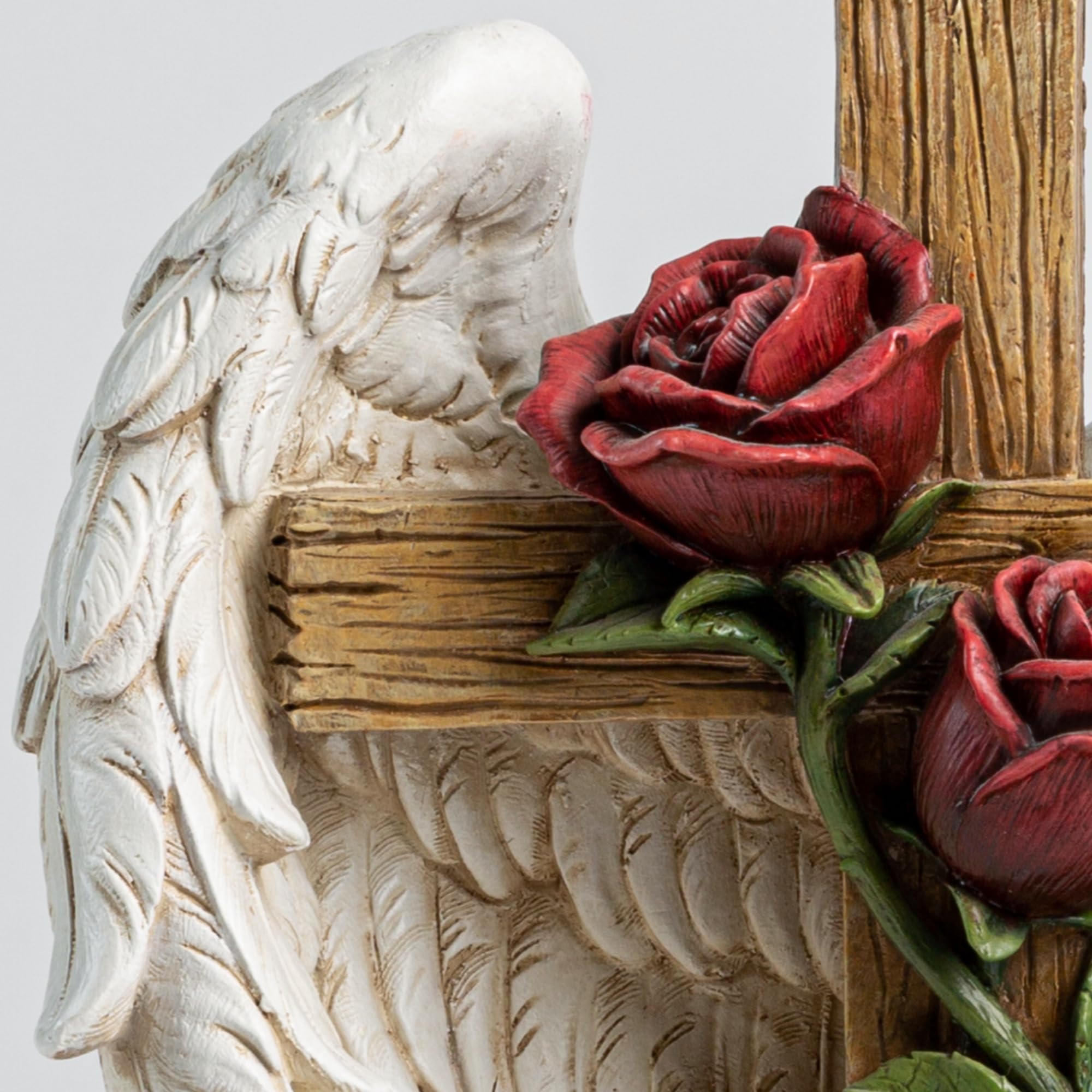 ShineOnAngel side profile showing wings and silhouette benefit: graceful garden accent