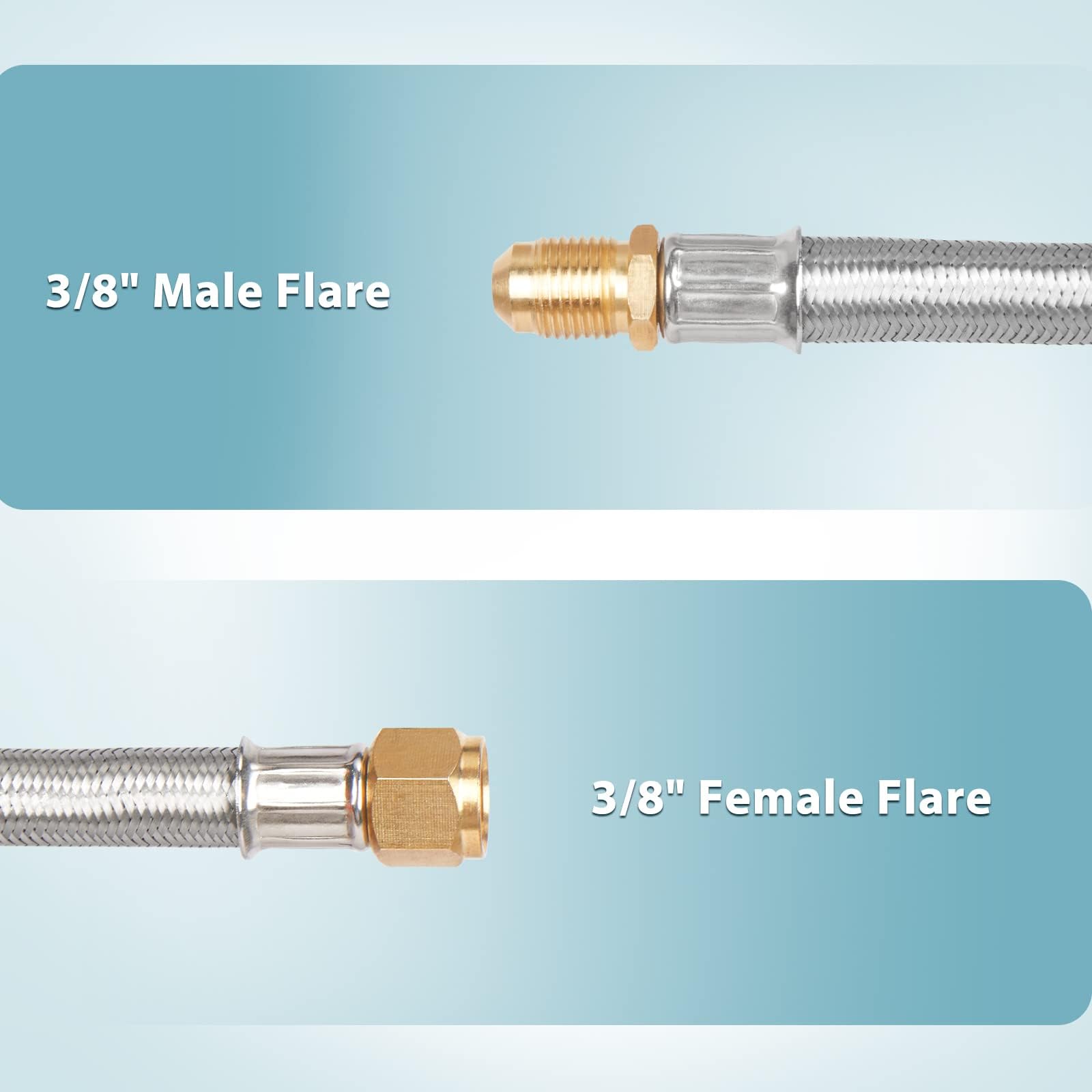 SHINESTAR close-up of brass flare fittings highlighting corrosion resistance and secure seal
