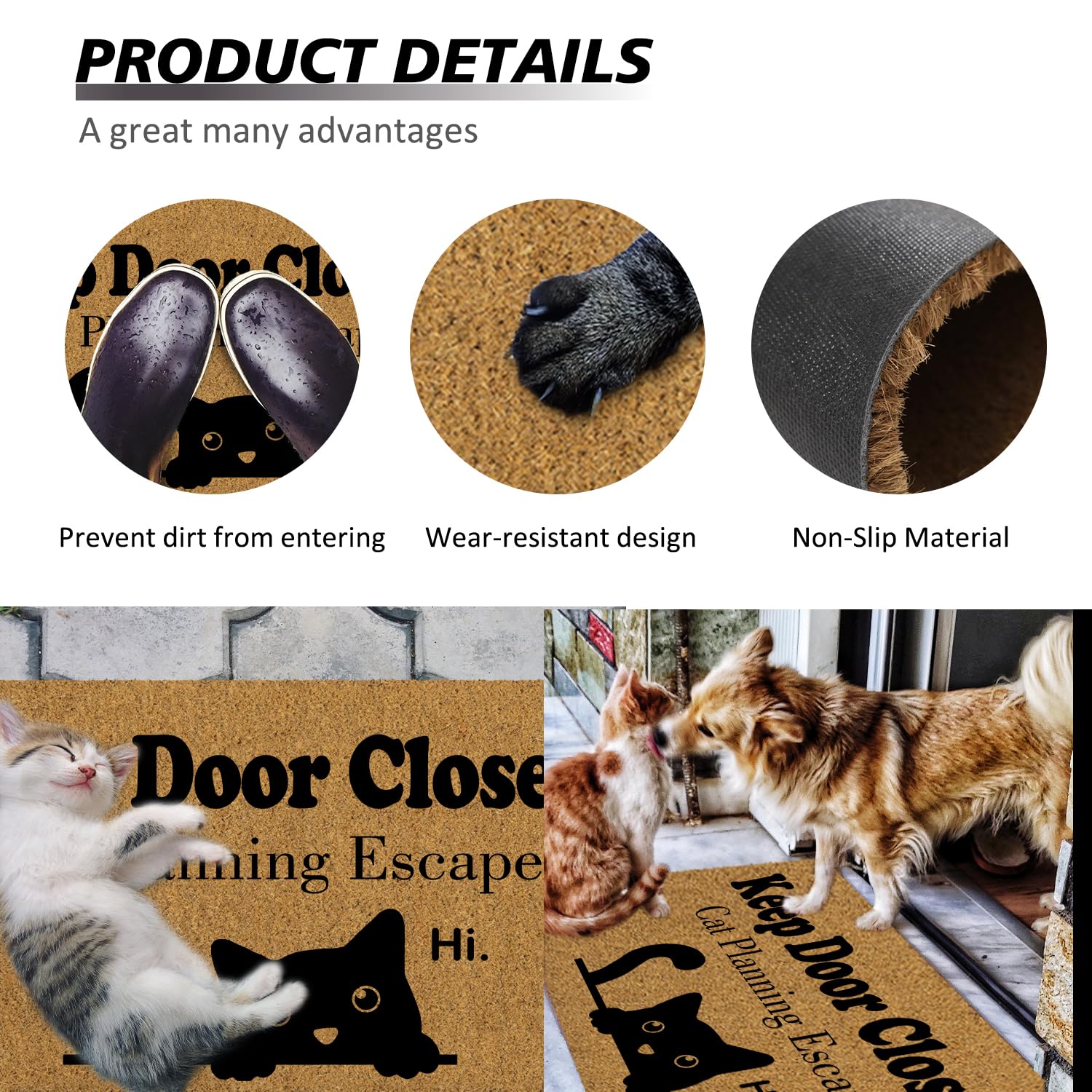 ShowDraven lifestyle porch setting with mat creating an inviting, pet-friendly entrance