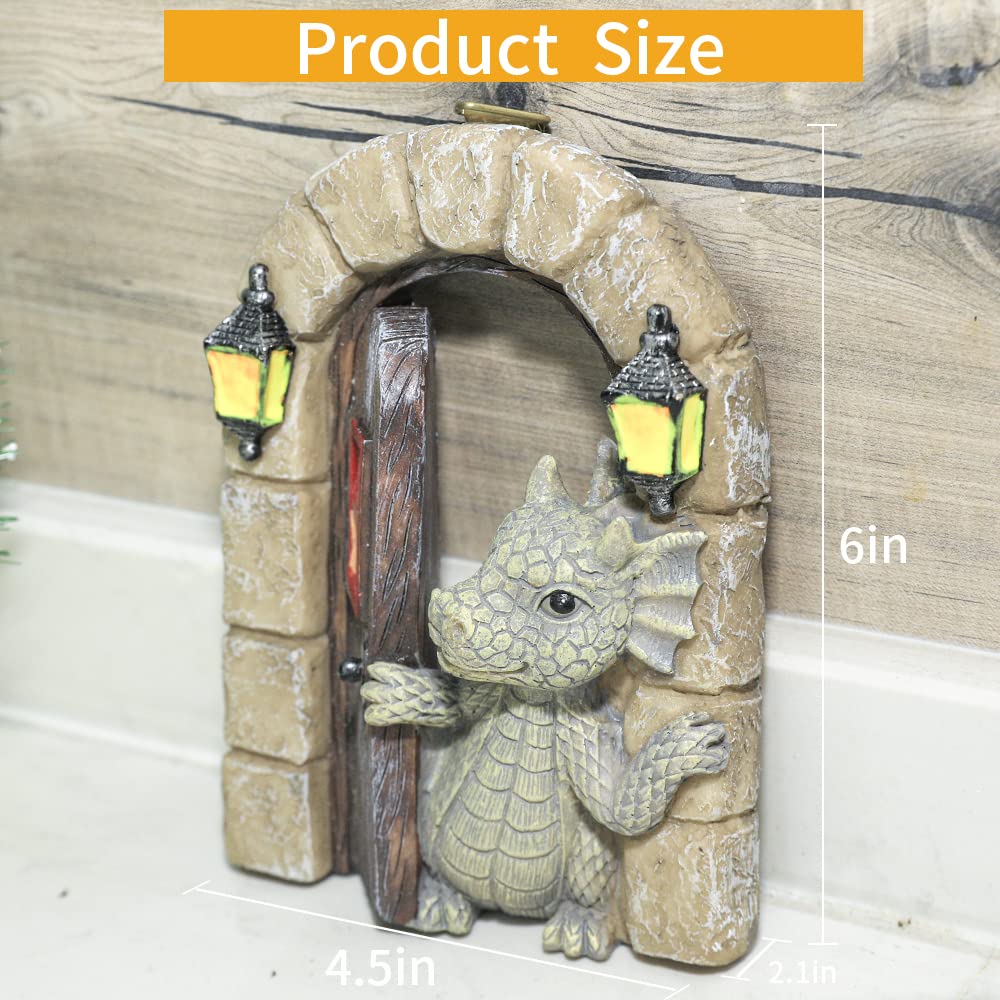 SHOWFEICAT dragon in garden setting beside plants adding charm to outdoor spaces