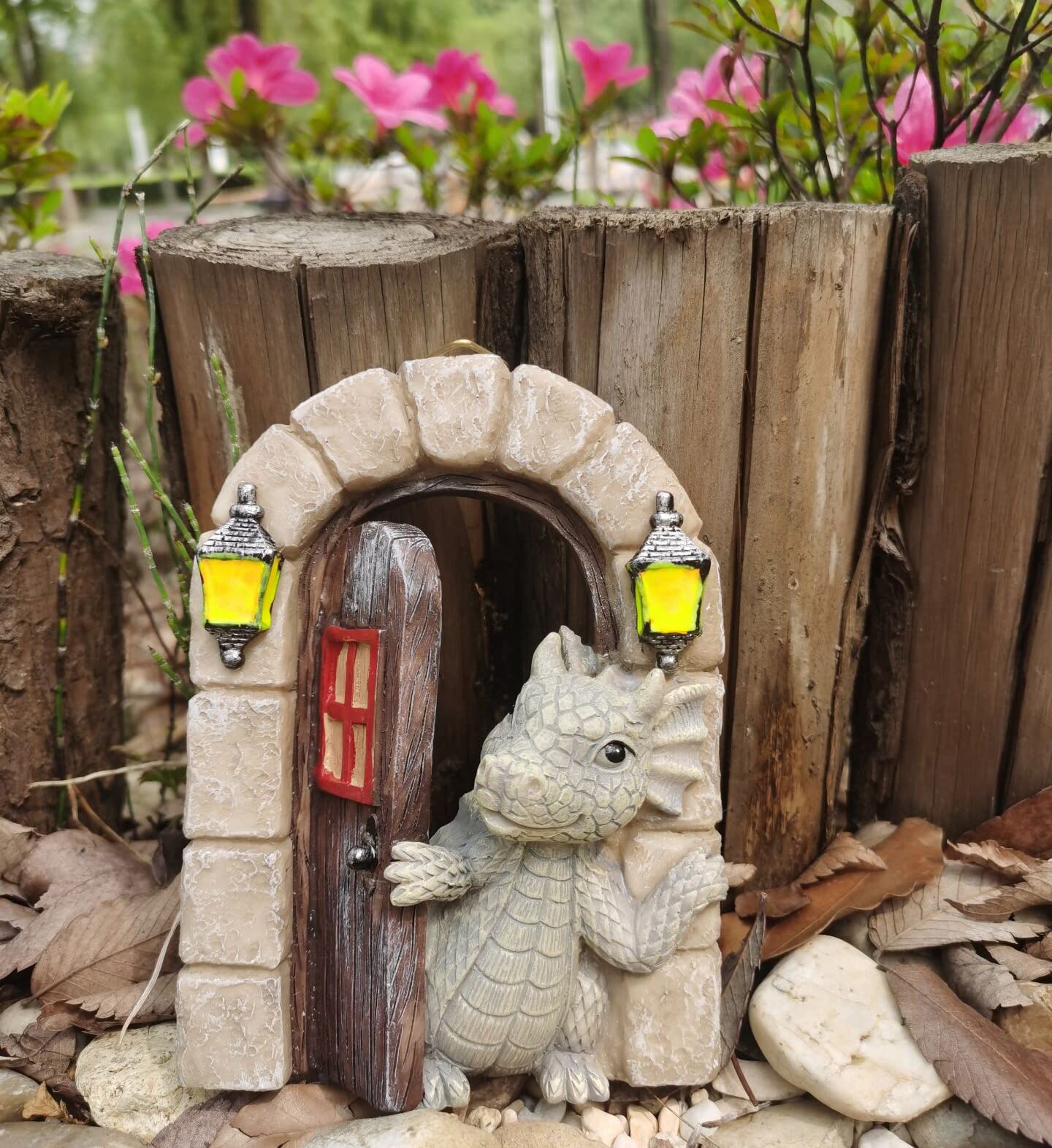 SHOWFEICAT dragon night glow softly illuminated after dark for ambient accent lighting