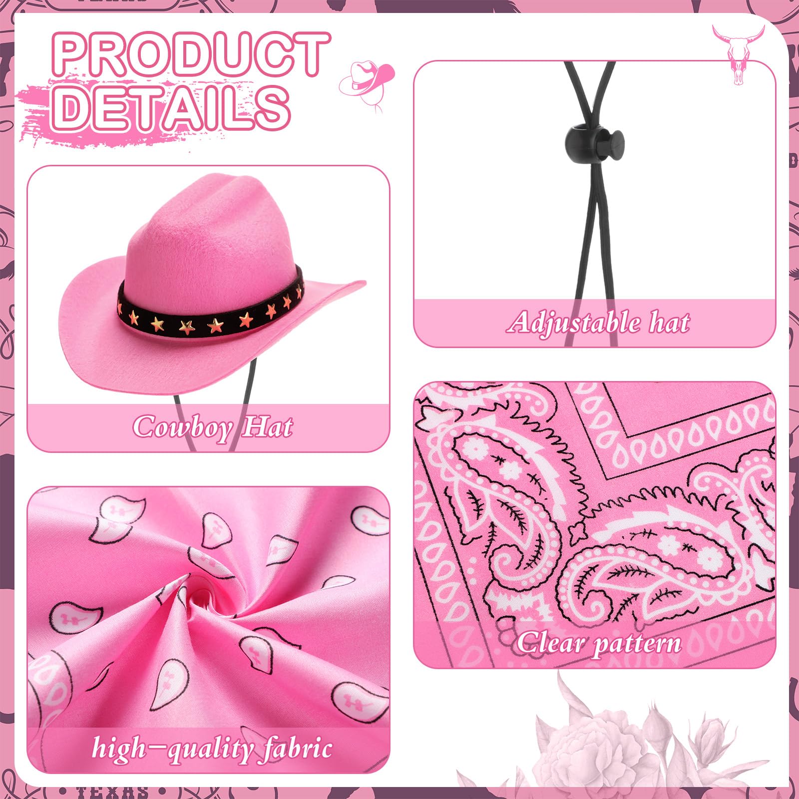 Shyyween pink bandana detail displaying vibrant color and easy-tying benefit