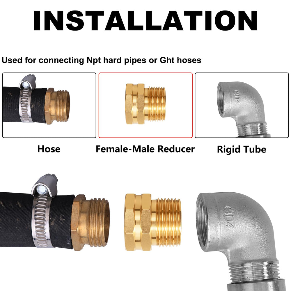 SIGURANTA adapter in garden setup connecting hose to outdoor valve for flexible irrigation