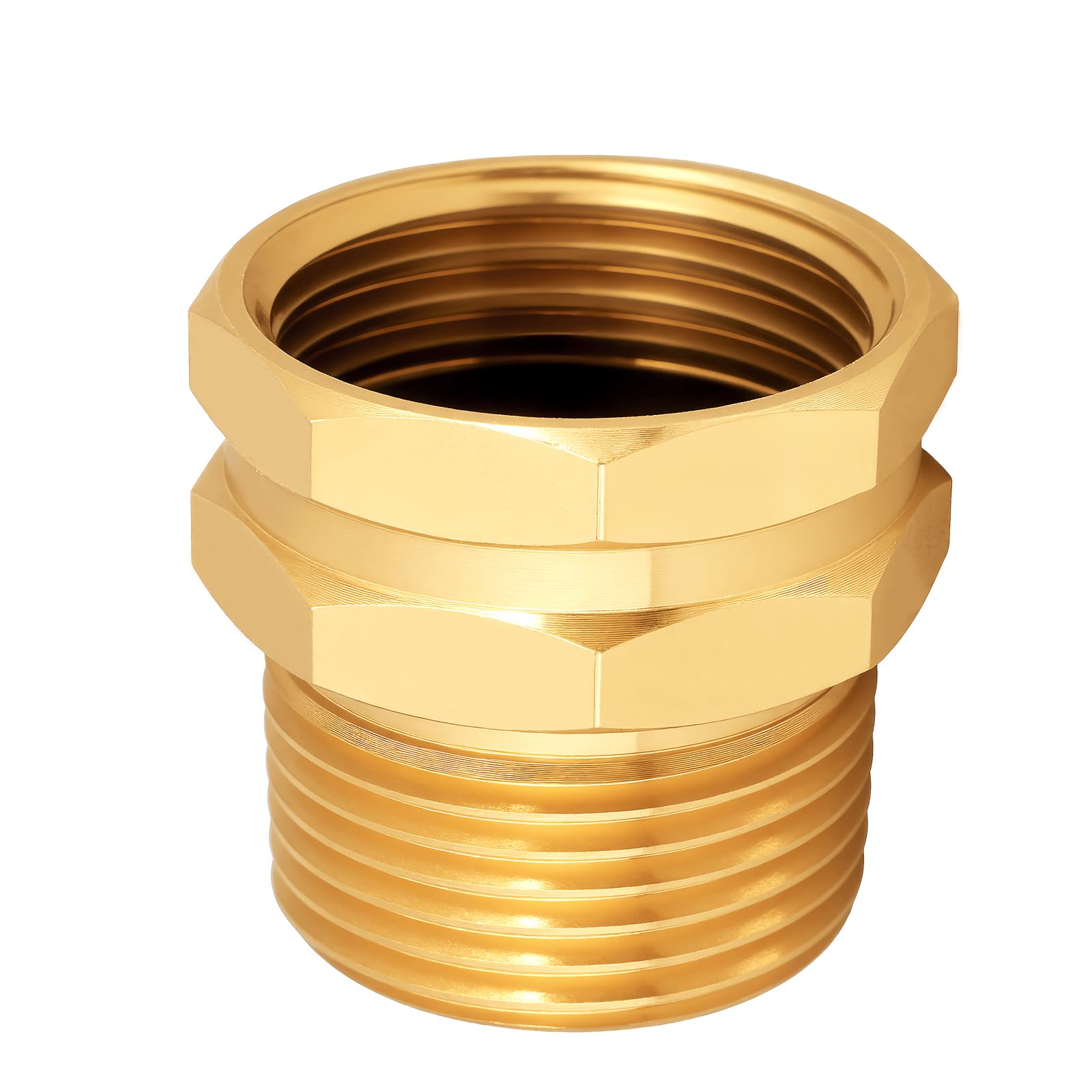 SIGURANTA adapter next to ruler showing size and easy-fit scale for planning hookups