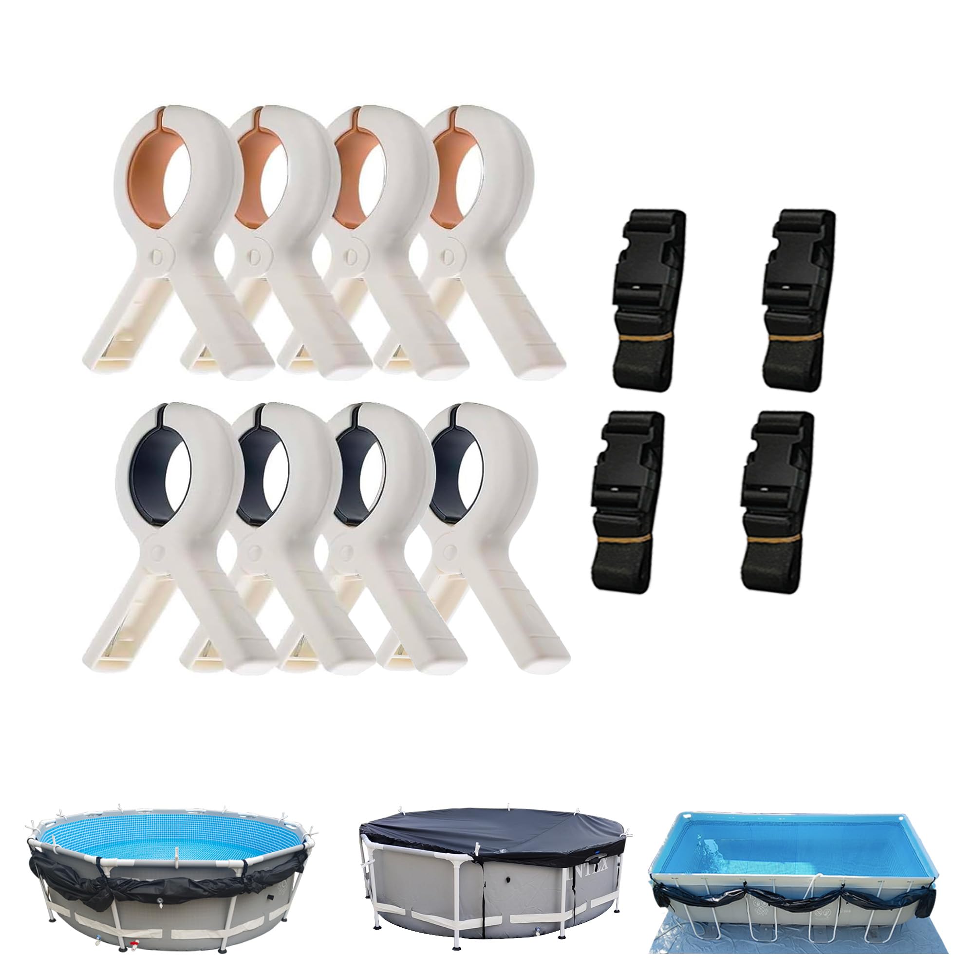 SIHAIAN front packaging showing complete clip and strap kit benefits