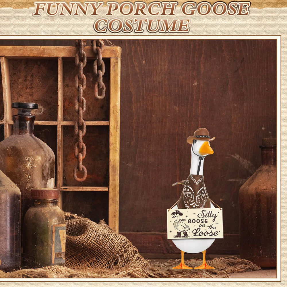 Silicherry wooden "SILLY GOOSE ON THE LOOSE" sign adding whimsical flair