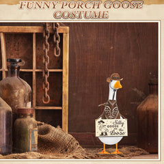Silicherry wooden "SILLY GOOSE ON THE LOOSE" sign adding whimsical flair
