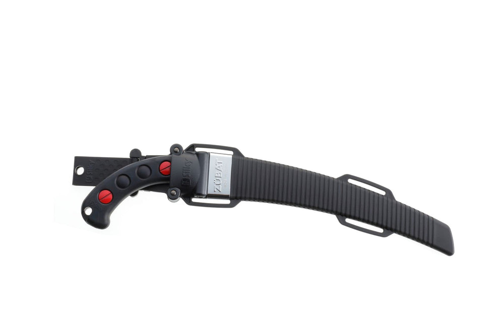 Silky ZUBAT blade next to ruler showing 330mm length and scale
