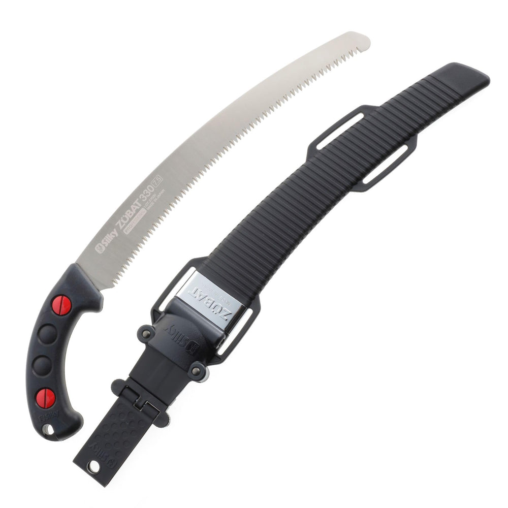 Silky ZUBAT front view showing curved blade for precision pruning