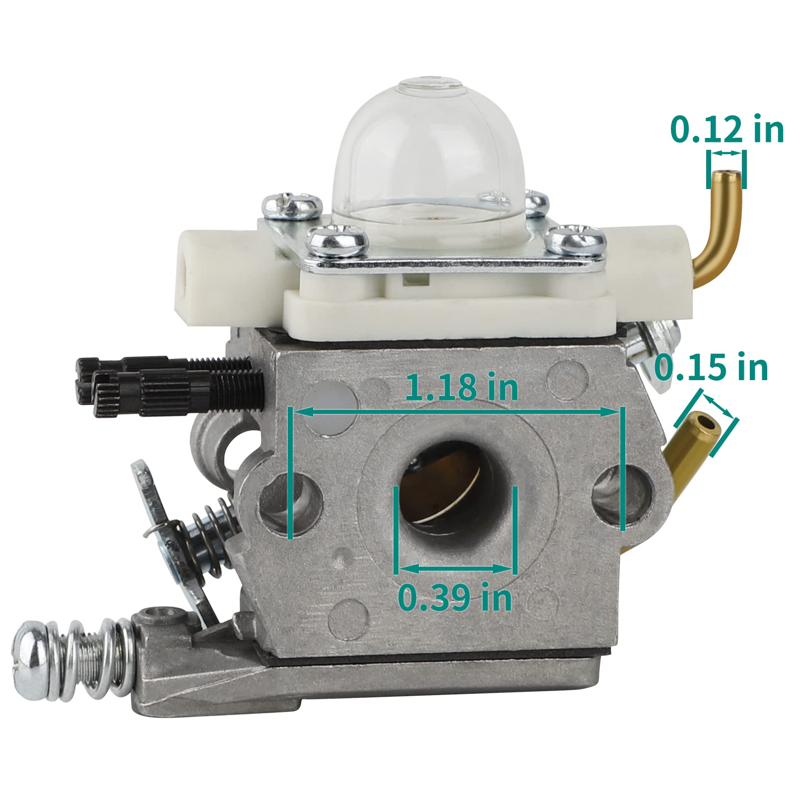 SIMPERAC close-up of throttle plate and linkages for precise fit and control