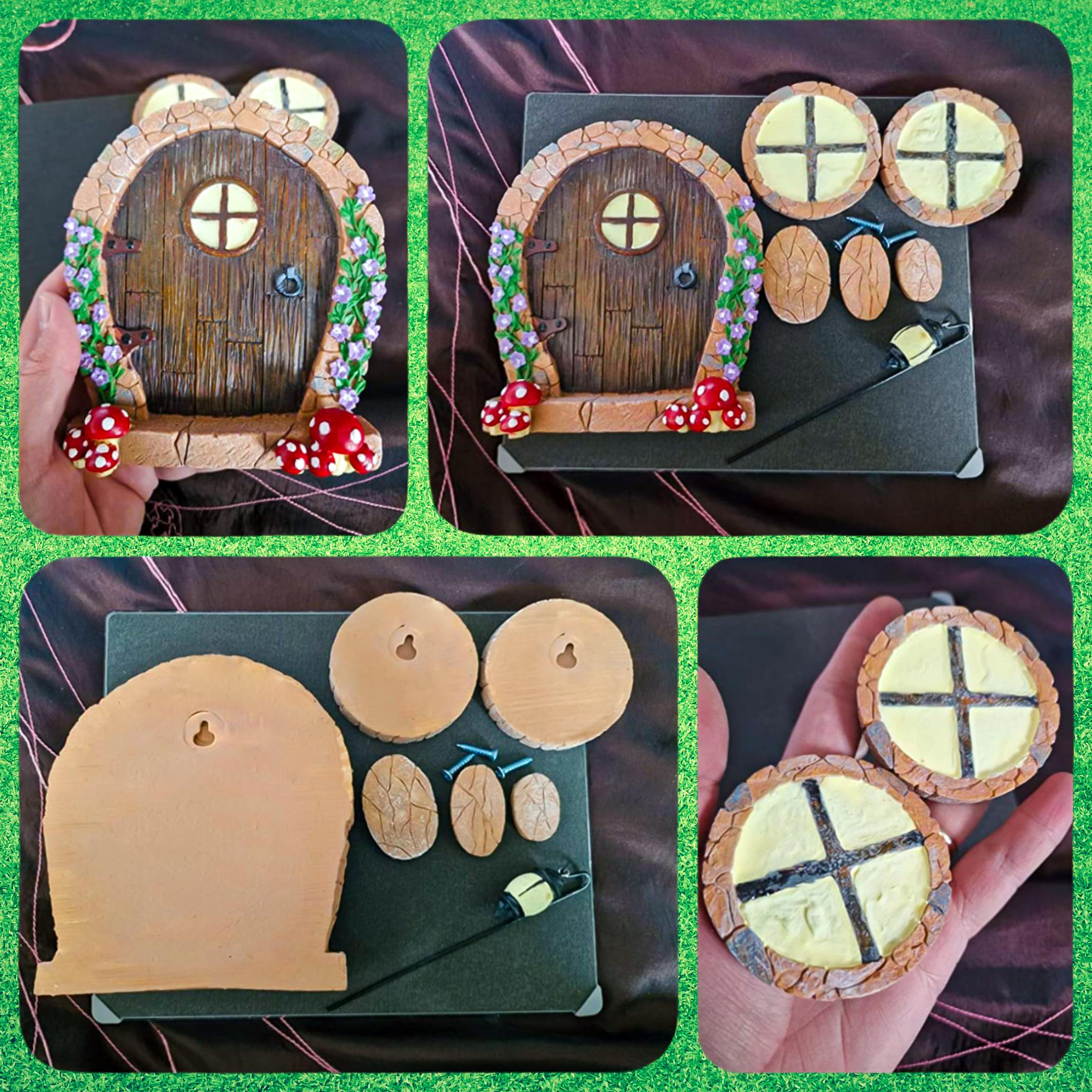 Simple Creativity fairy door mounted on skirting board for indoor decoration