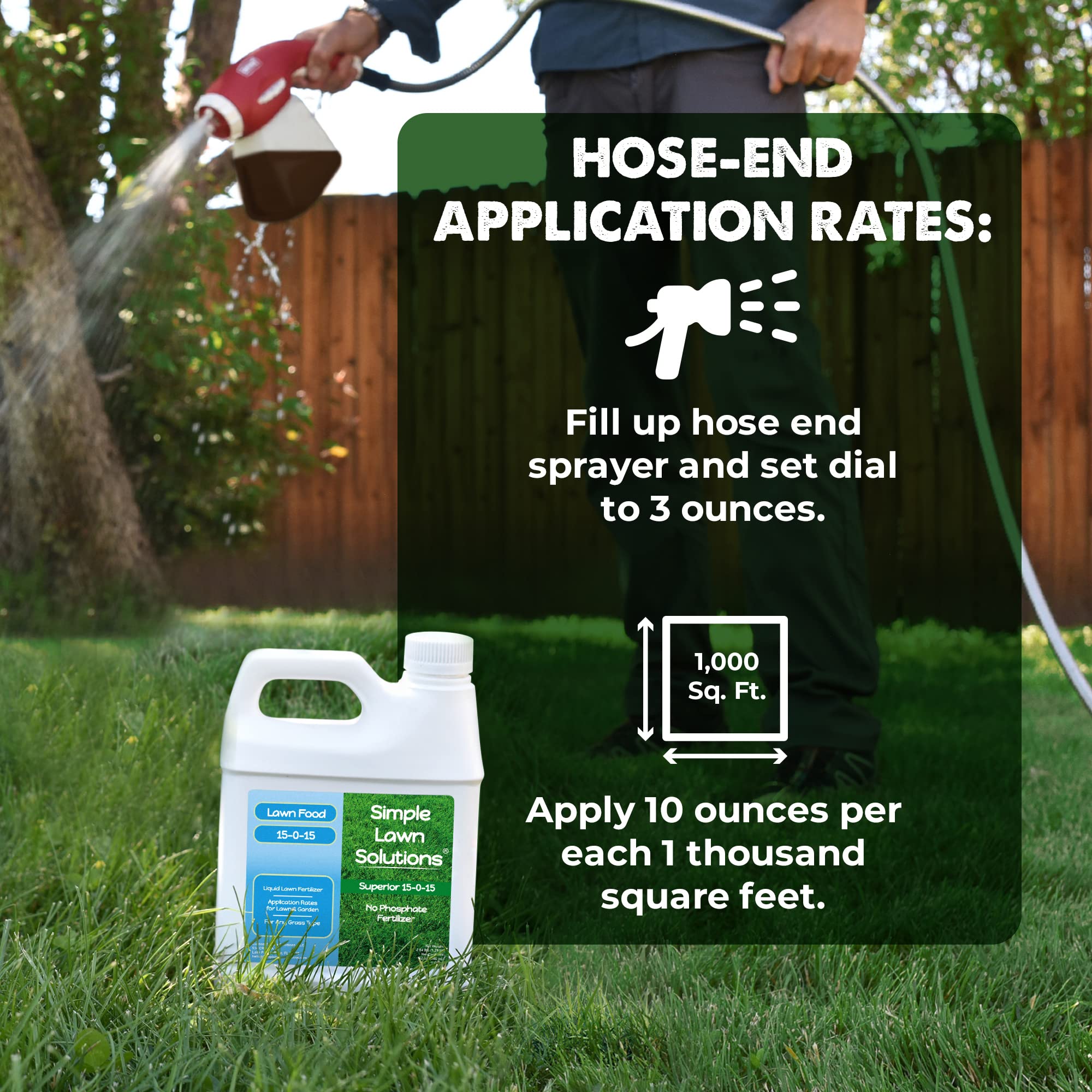 Simple Lawn Solutions being sprayed on turf for fast nutrient absorption