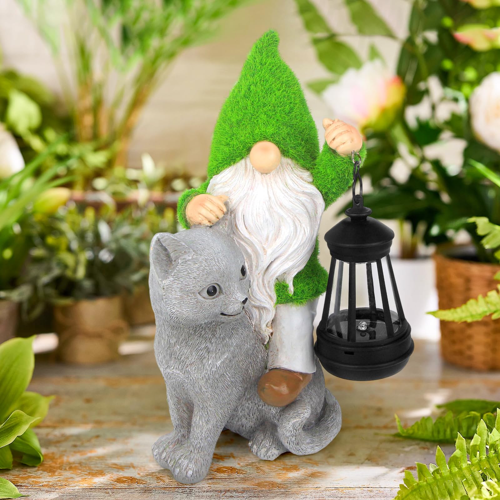 Sinhra gnome close-up of resin texture and hand-painted detail benefits longevity