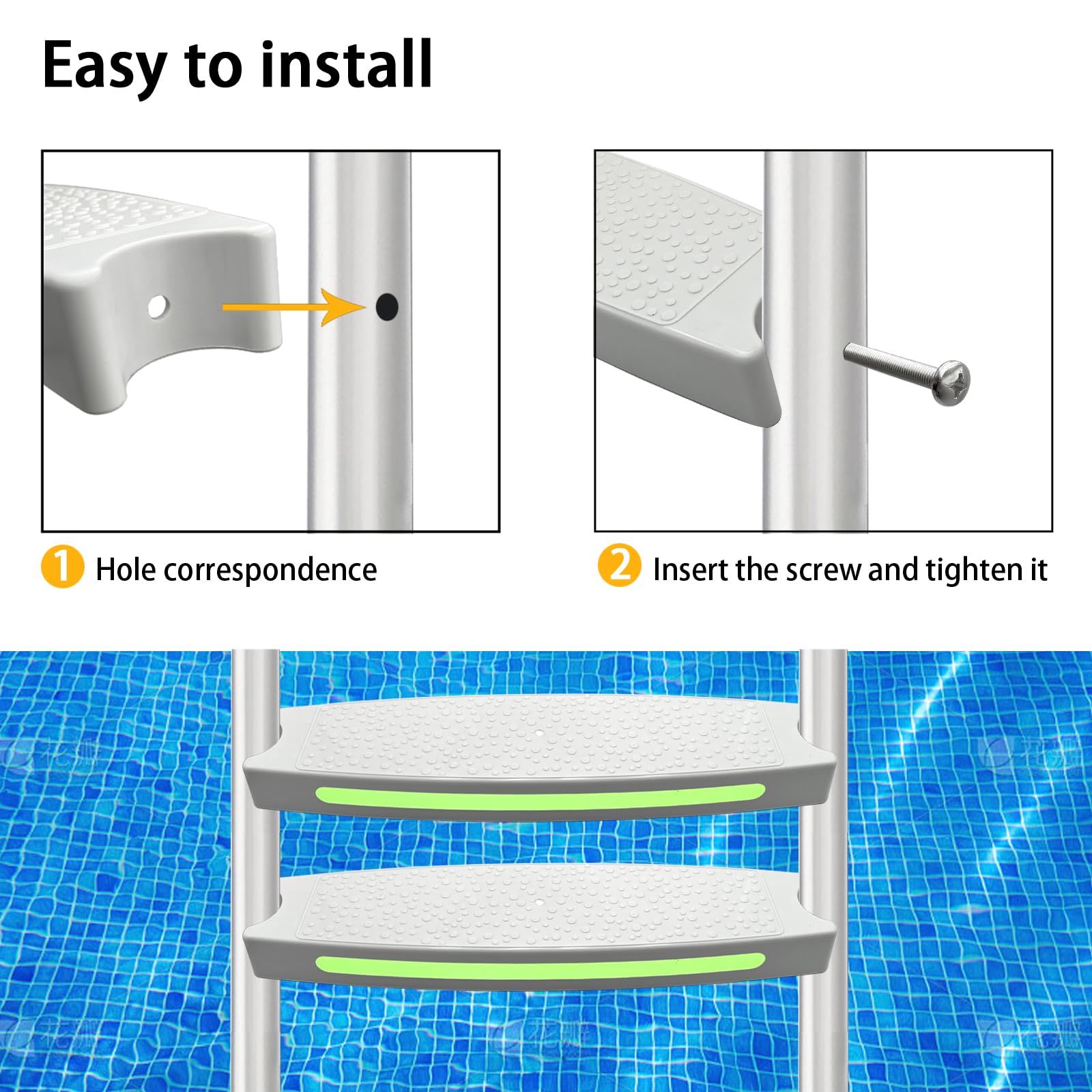 SKARUMMER stainless bolts and reflective strips included for corrosion resistance and visibility