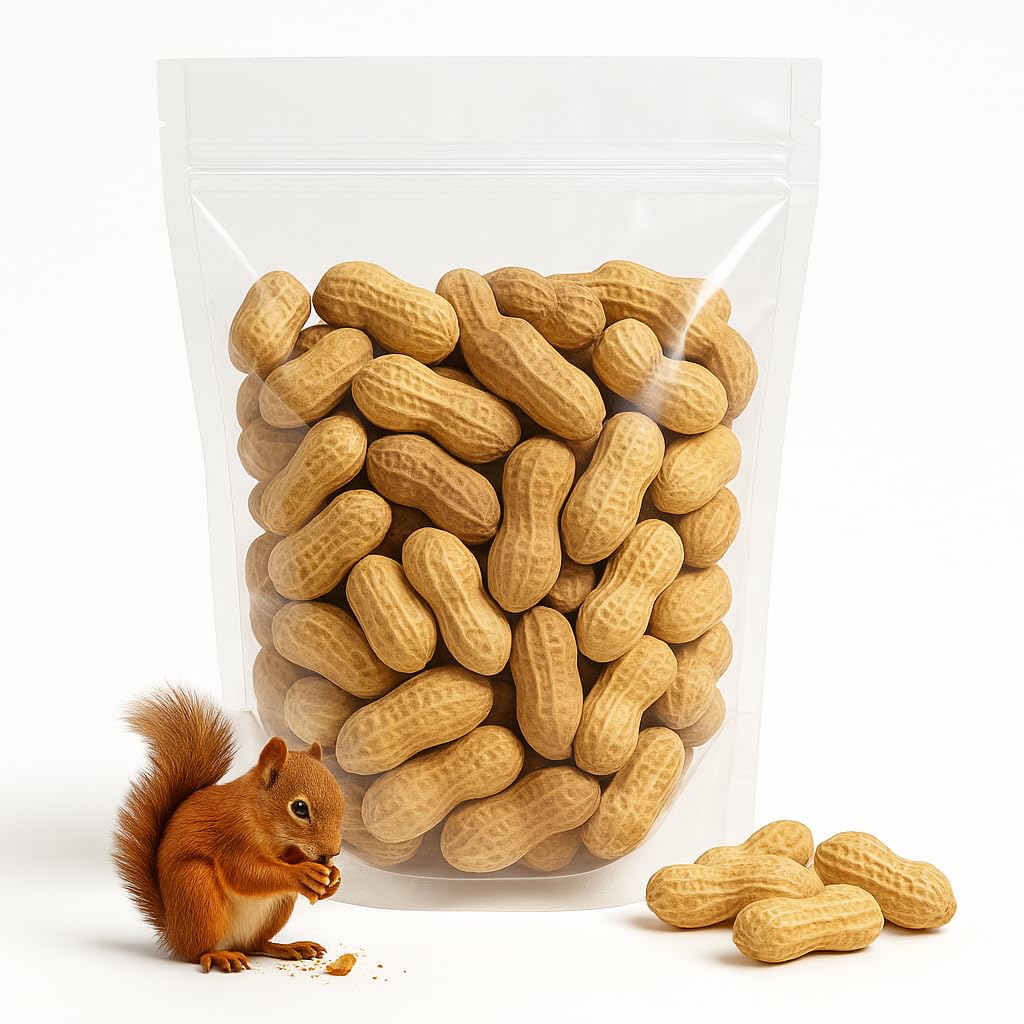 Sky Ecommerce bag front view showing 10lb whole-in-shell peanuts and clear branding benefit: easy bulk supply
