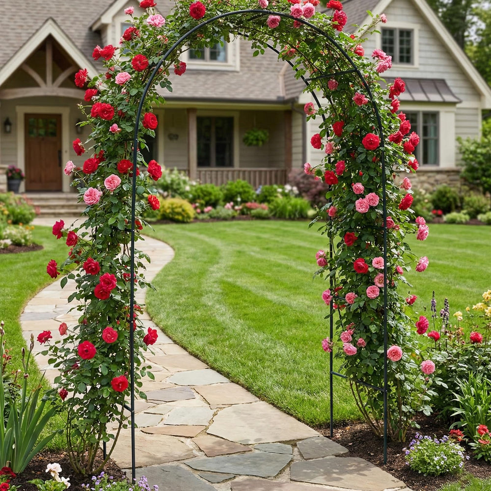Skypatio arch decorated for an event highlighting decorative backdrop benefit