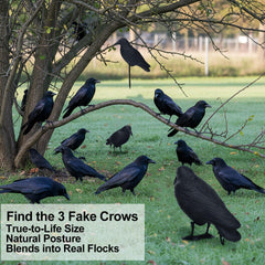 Sliner crow suspended from a tree branch offering versatile hanging use