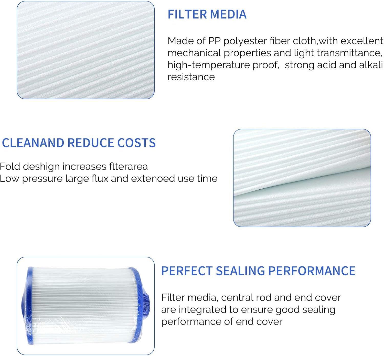 SLSM filter installed in spa demonstrating proper fit and reliable water flow