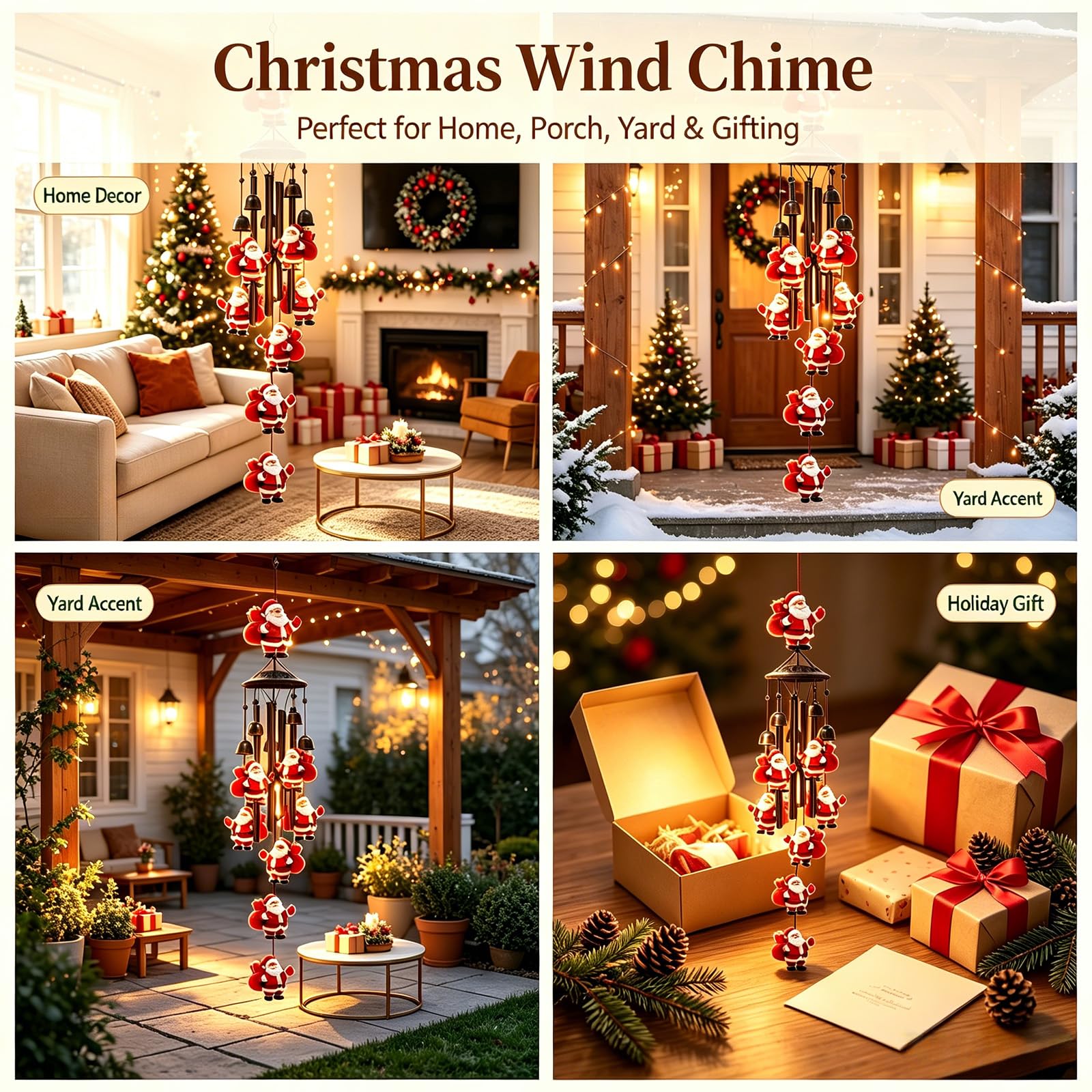 SLTTXNTT Santa lifestyle garden setting conveying festive outdoor charm