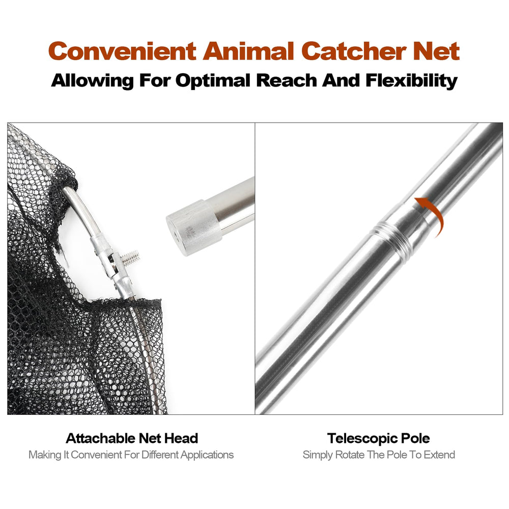 Smarkey in use catching chicken illustrating safe, controlled handling