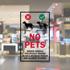 SmartSign decal front view showing clear polyester and readable message benefit: professional notice