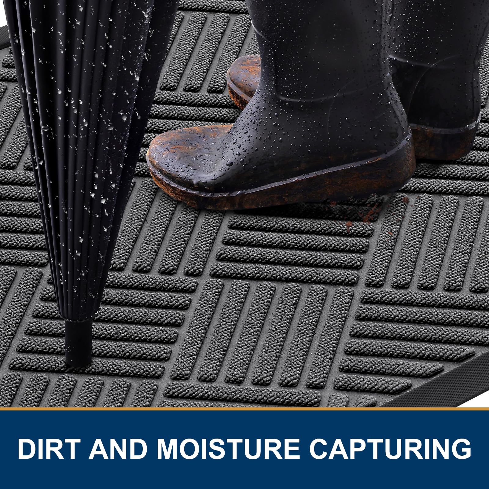 Smiry rubber backside liner offering non-slip grip and floor protection
