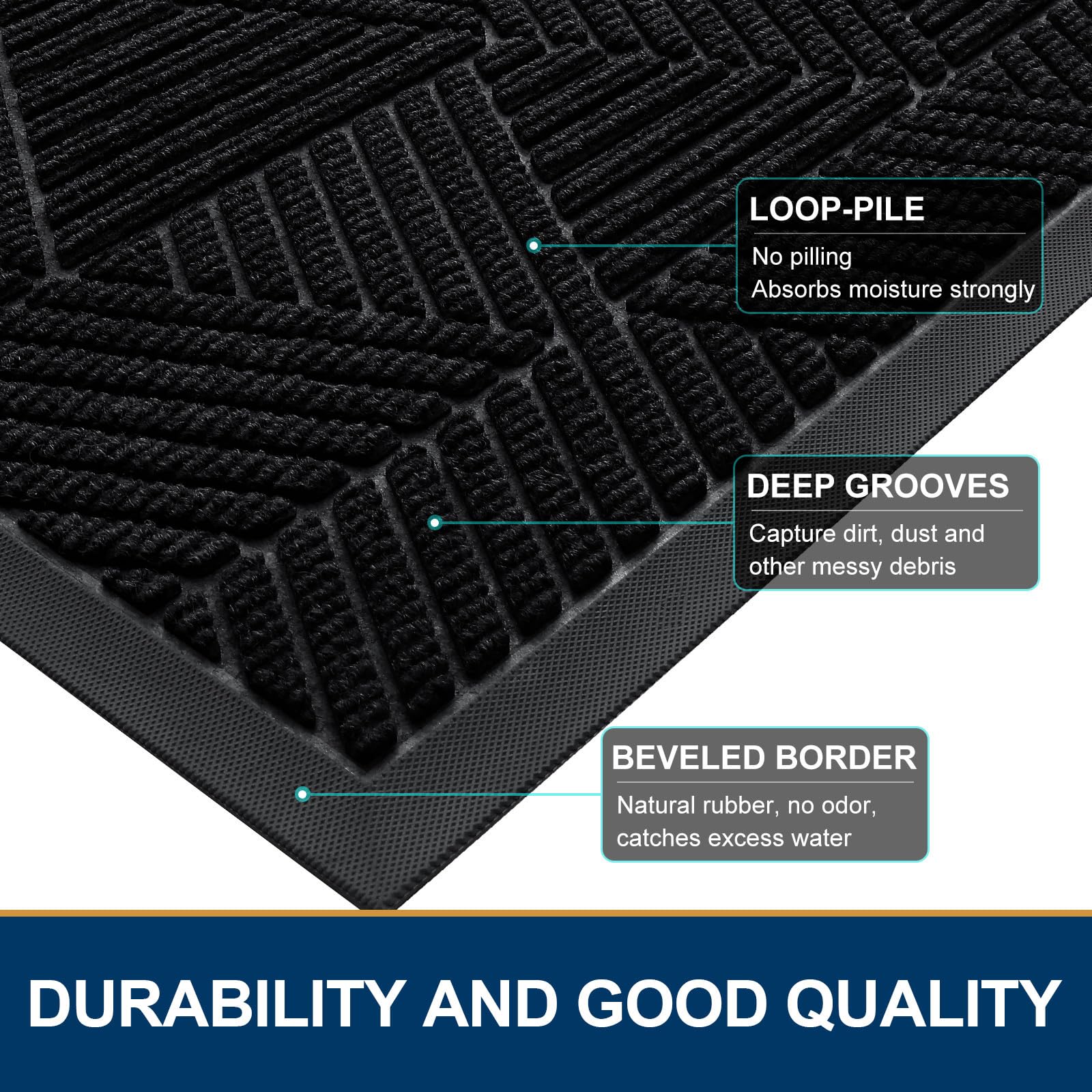 Smiry doormat in use at a porch keeping entryway cleaner