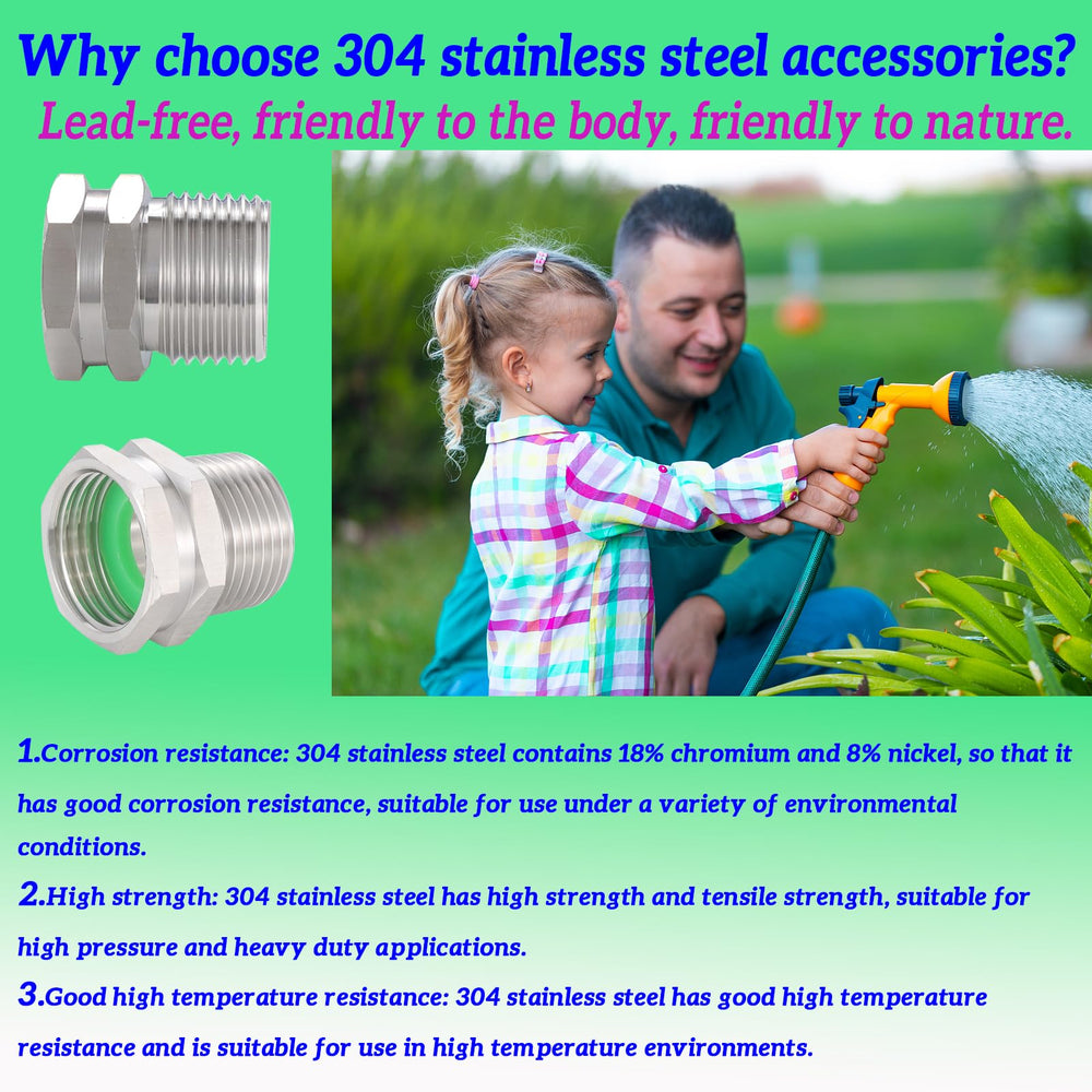 SNUTUYA adapter connecting garden hose to outdoor pipe showing dependable coupling
