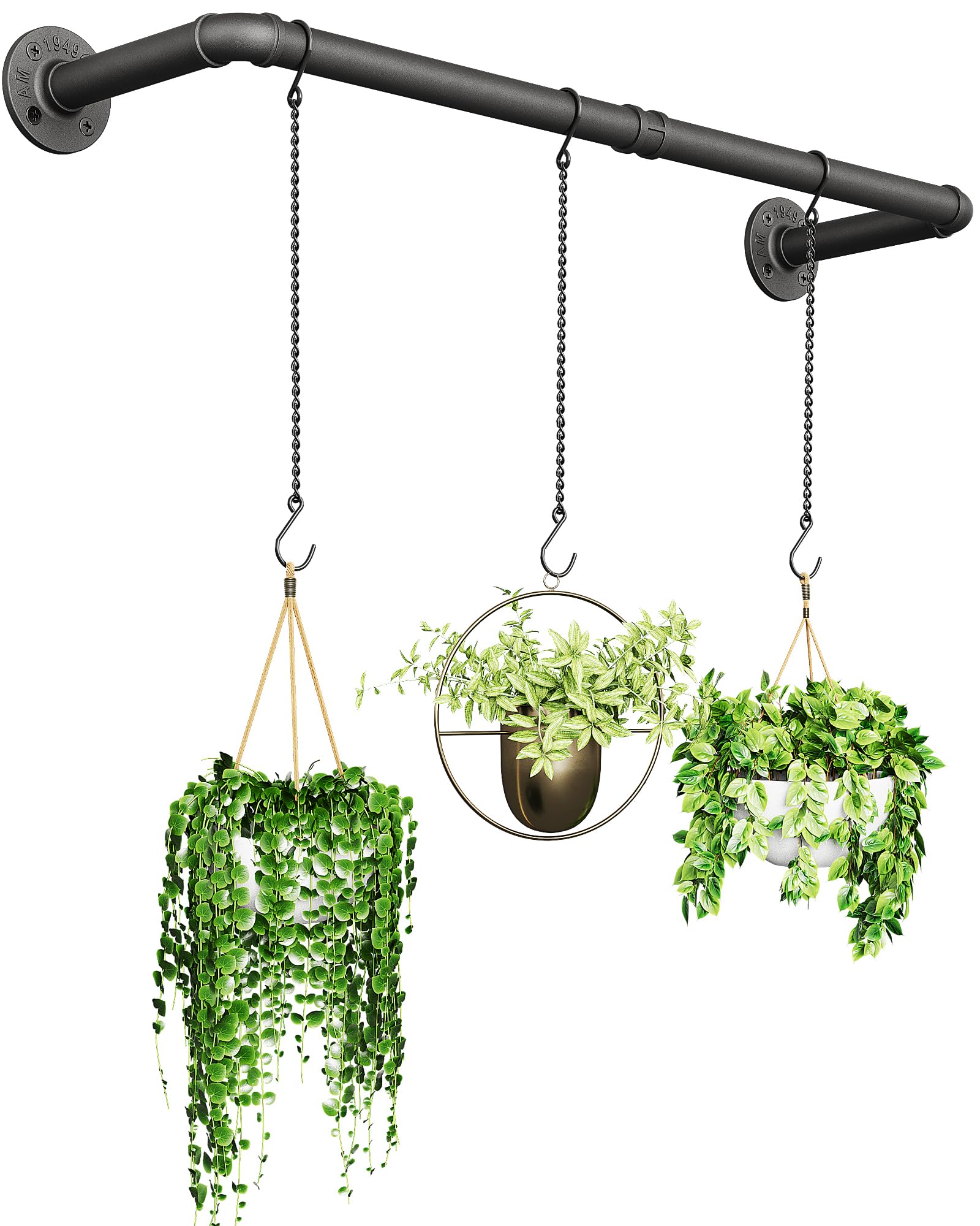 SOFITORG front view of hanging rod showing clean matte finish and space efficiency