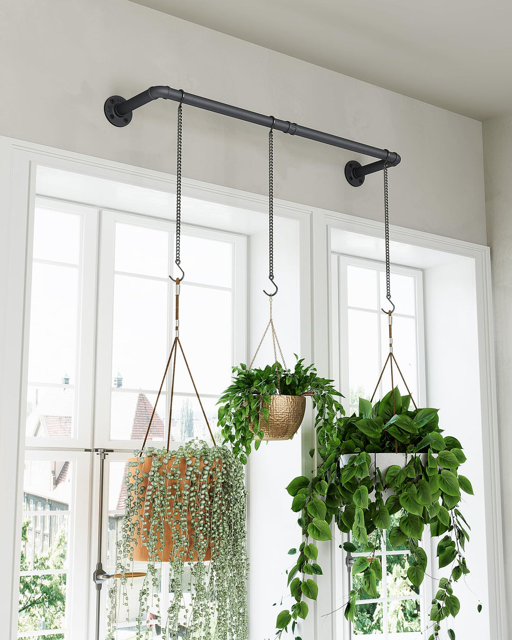SOFITORG detail of hooks illustrating secure planter attachment and versatility