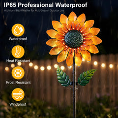 Solgicar sunflower placed in garden illustrating decorative focal point