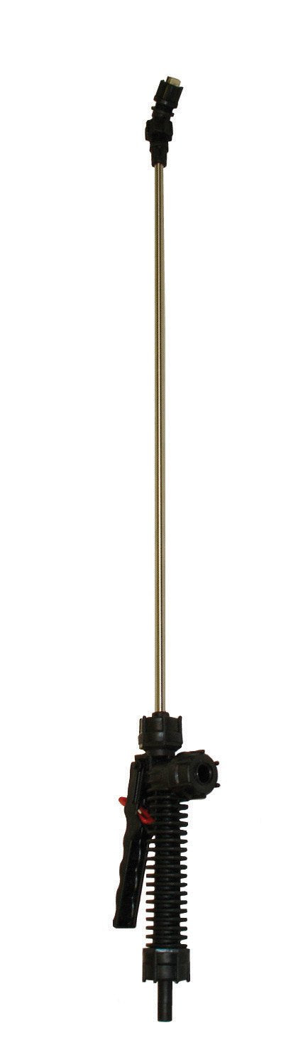 Solo stainless wand front assembly showing full-length wand and valve, durable reach
