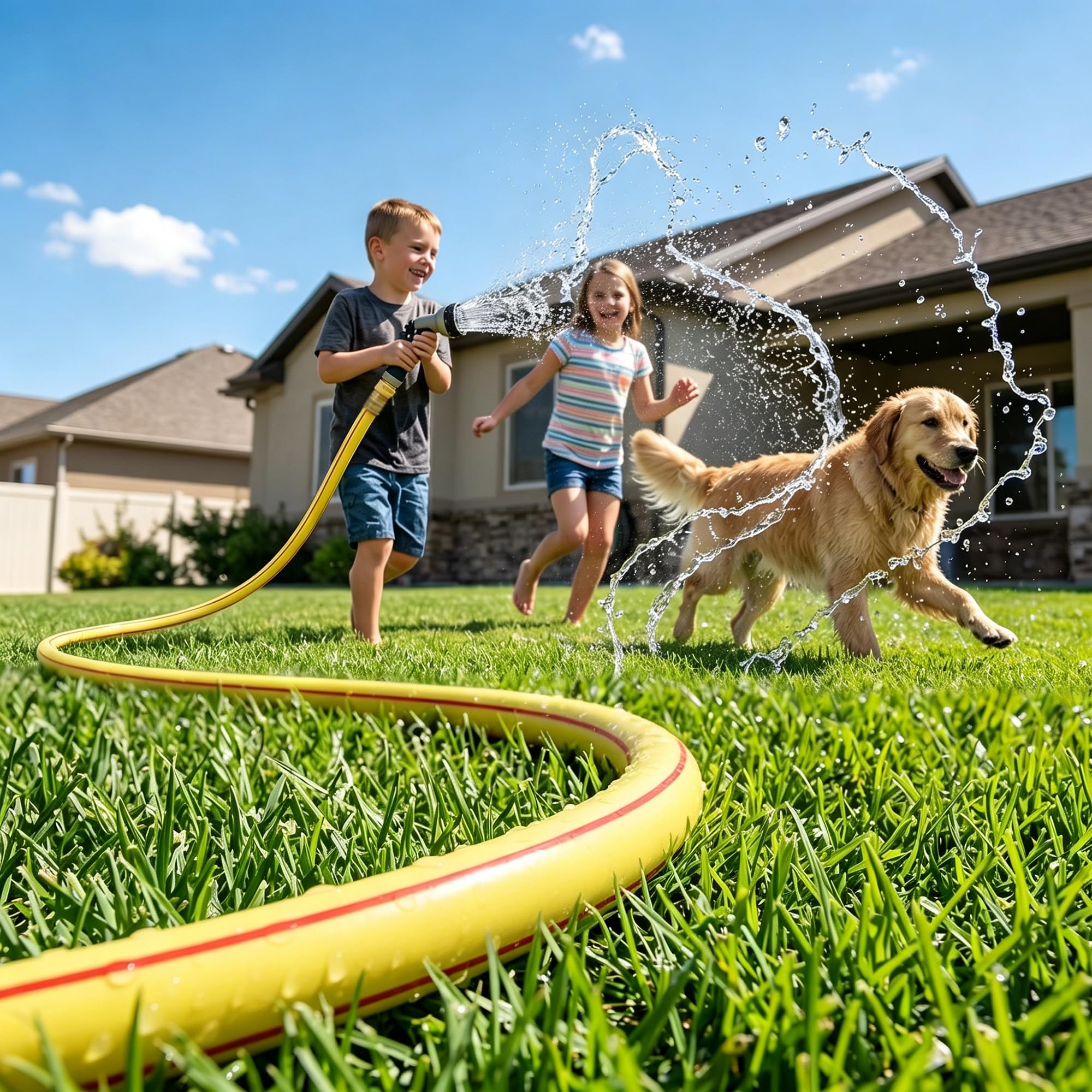 Solution4Patio hose beside ruler illustrating 3ft length for precise size fitment