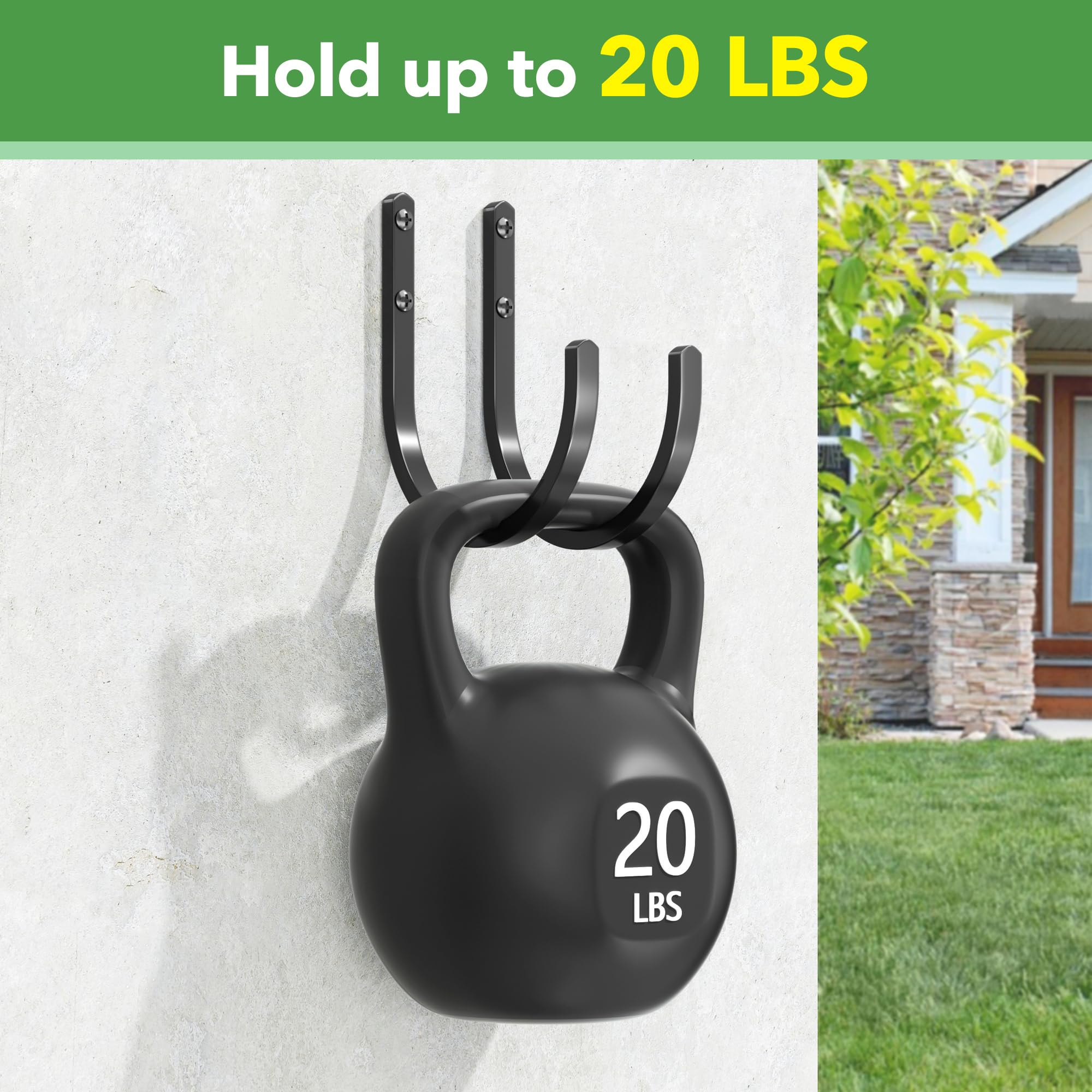 songsoso hose holder with extension cords and tools showing versatile hanging benefits