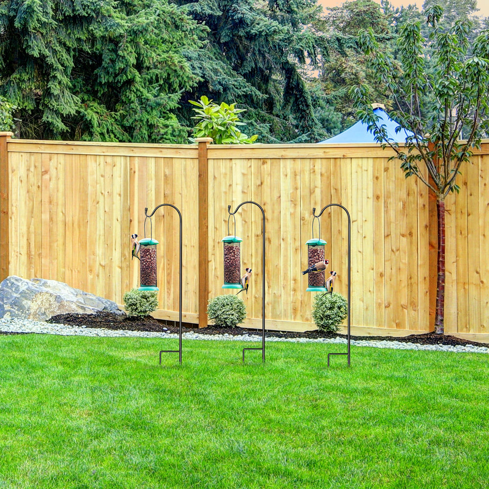 Sorbus hooks in patio party scene showing decorative lighting setup benefit