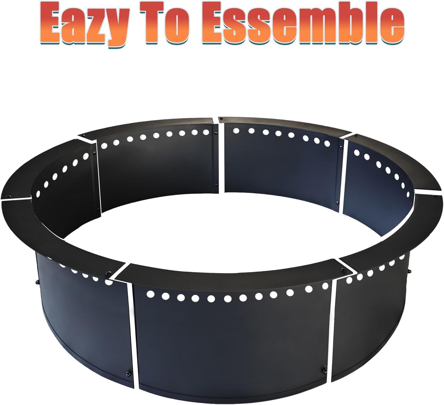 soulmate assembled ring seated in brick firepit creating contained, safer flames
