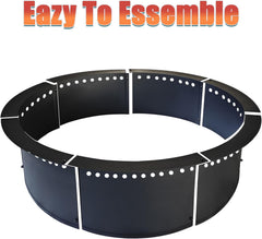 soulmate assembled ring seated in brick firepit creating contained, safer flames