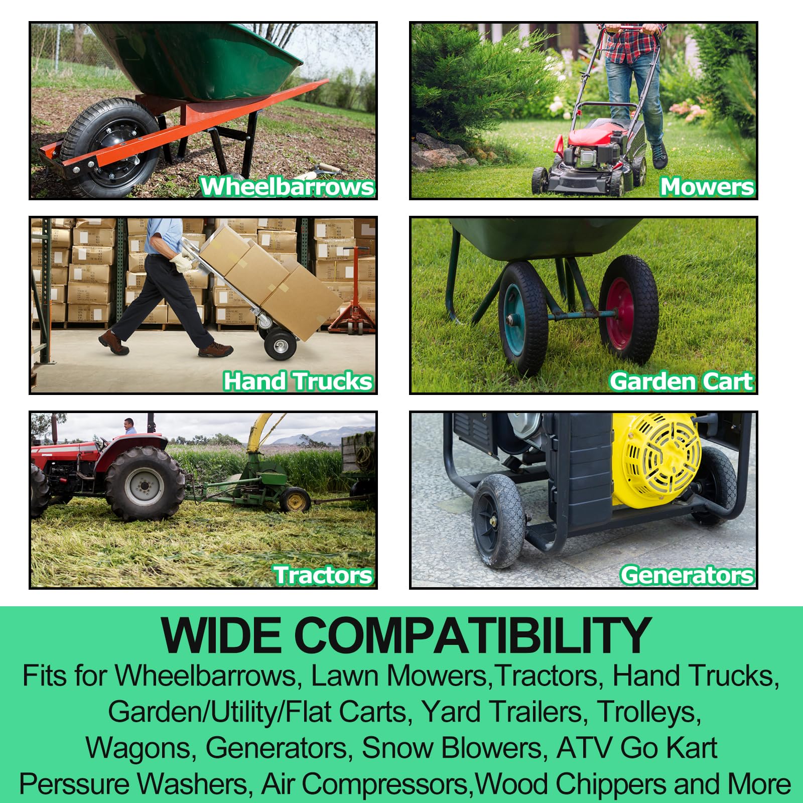 SPORTYOUTH tube installed on lawn mower wheel demonstrating fit