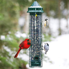 Squirrel Buster Classic top fill lid open for easy refilling benefit