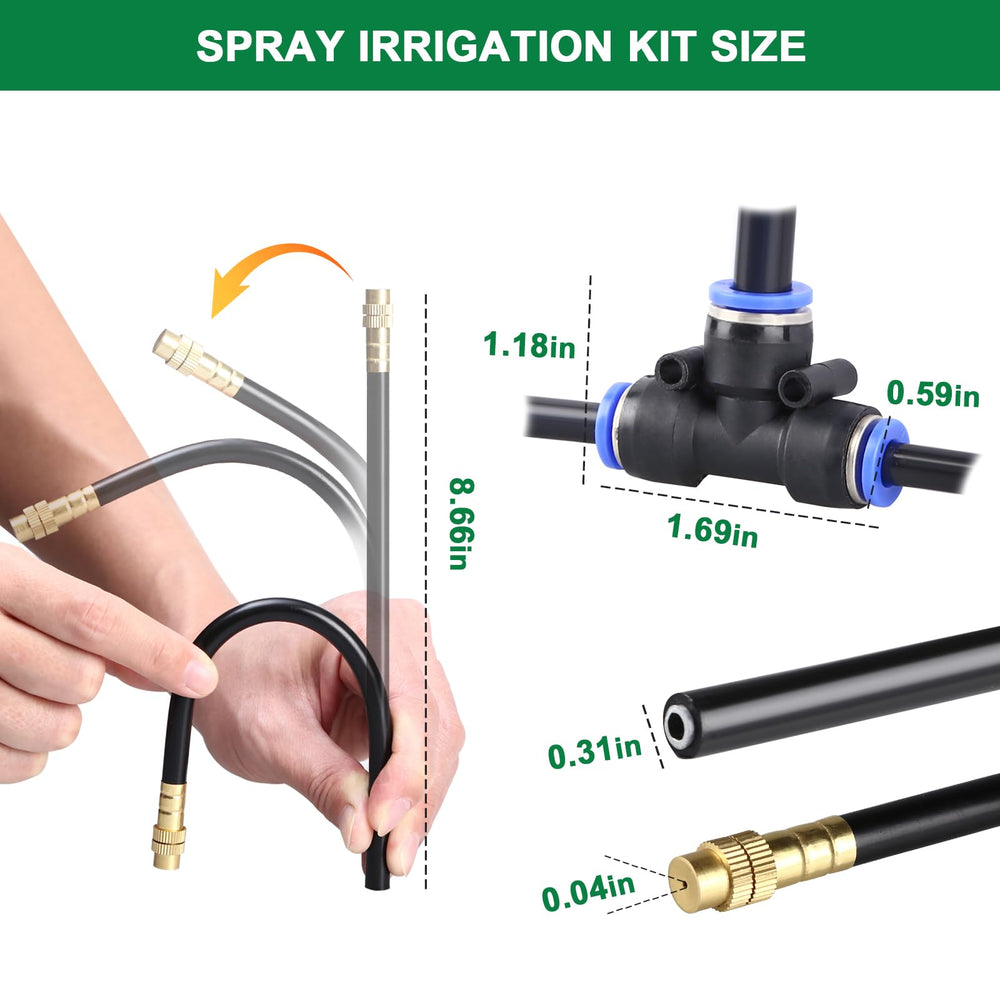 STARREY scale comparison with hand and tubing showing compact kit size convenience