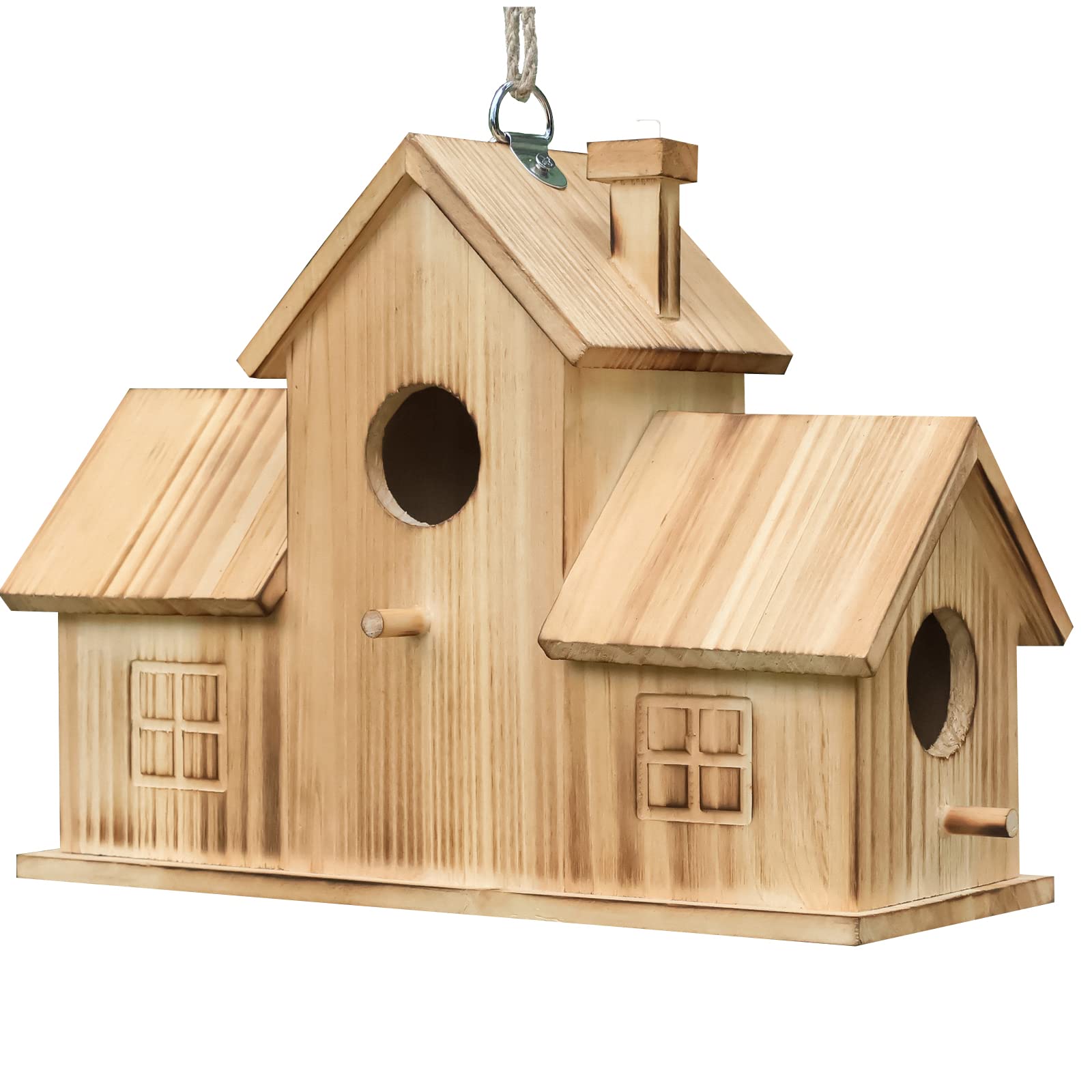 STARSWR hanging in a garden setting attracting birds and enhancing outdoor decor