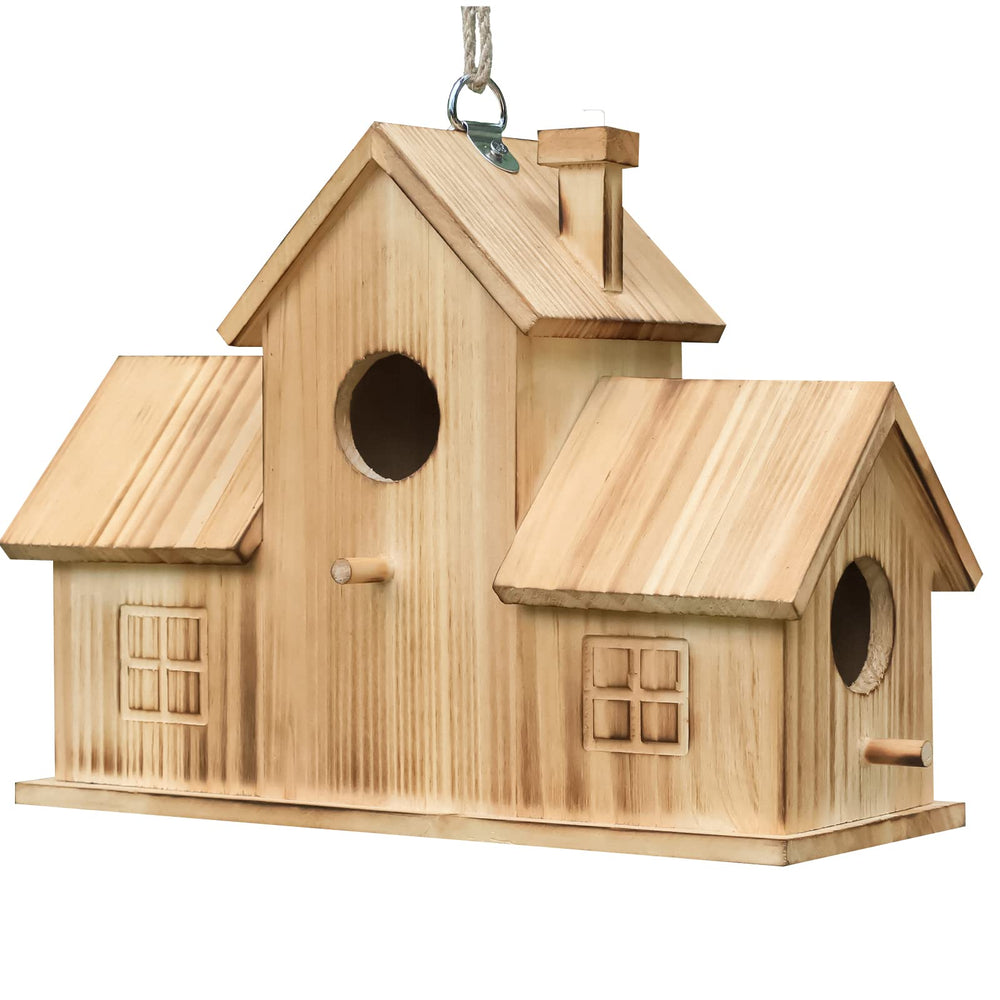 STARSWR hanging in a garden setting attracting birds and enhancing outdoor decor