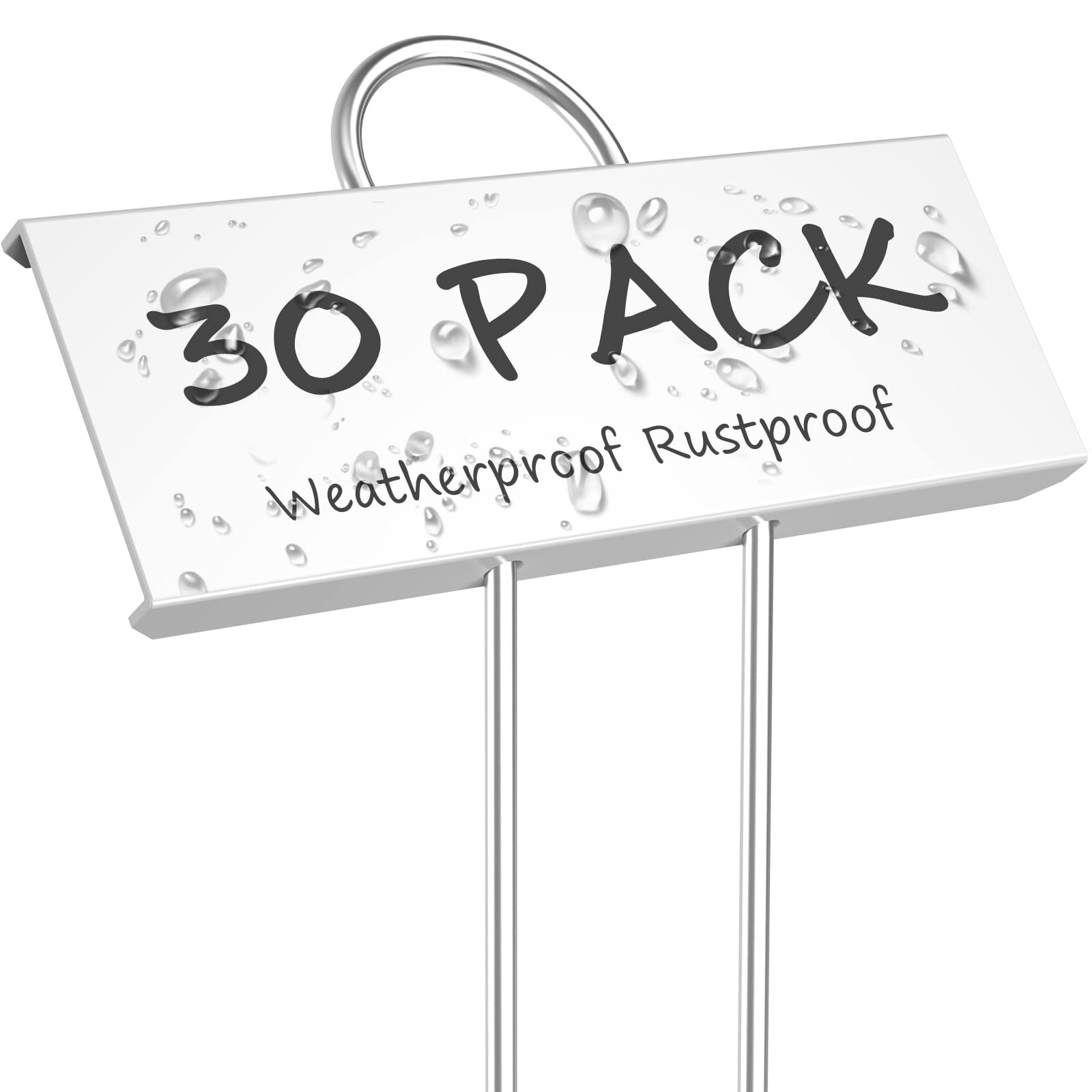 STARTOSTAR front packaging showing 30 metal plant labels and contents, clear kit benefit