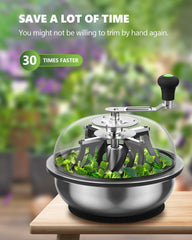 STAYGROW close-up of clear dome for visible, precise trimming