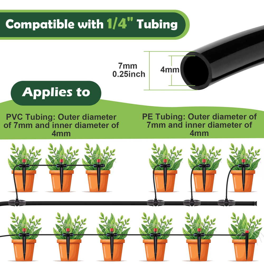 STAYPOT tubing connection close-up with quick push-to-connect for leak-free fit